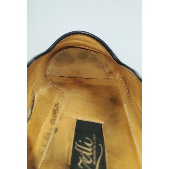 ZELLI Savannah‎ Black Leather Penny Loafer 8 1/2 M Hand Crafted In Italy main image 5